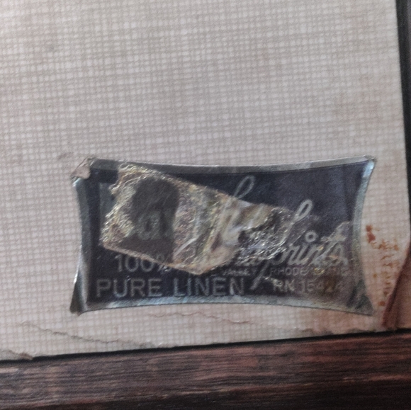 VTG KAYDEE Pure Linen Hand Painted Framed Signed Warren Boucher Bridge Picture - Picture 5 of 6